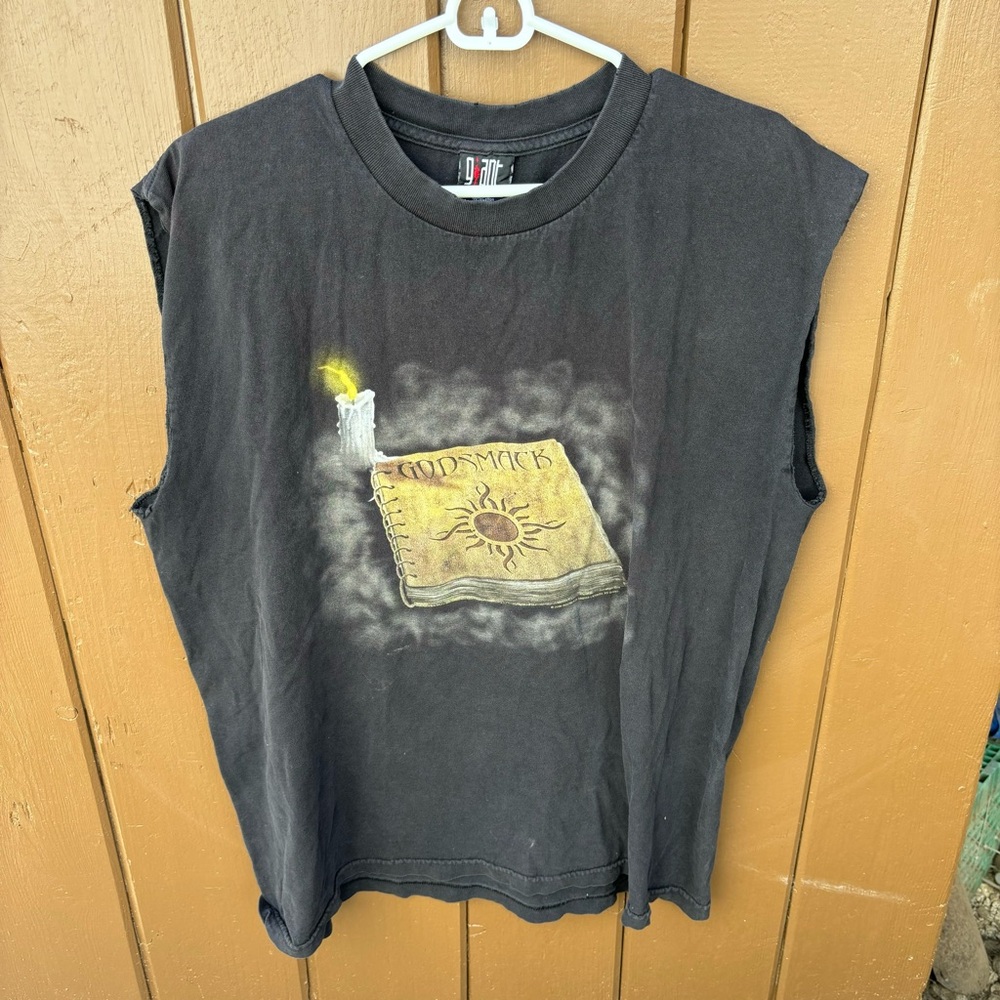 Vintage Godsmack Giant Band T-Shirt XL Black 2000 Chopped
